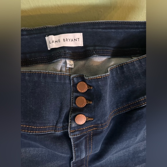 Dark Blue Denim Women's Capris - Picture 2 of 3